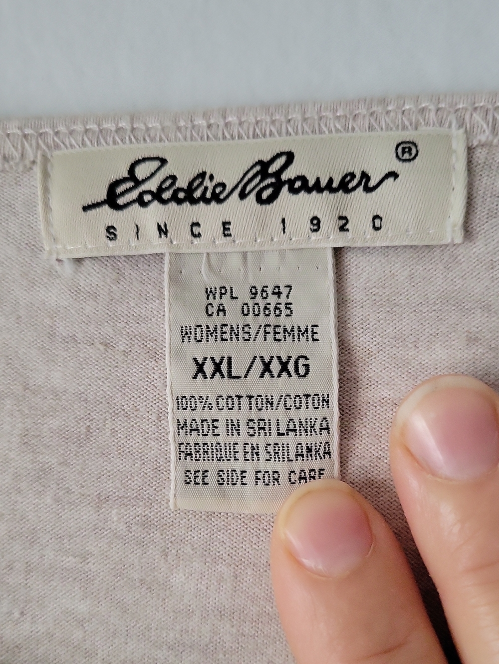 Eddie Bauer Beige 100% Cotton Maxi Dress Size XXL - Picture 4 of 4